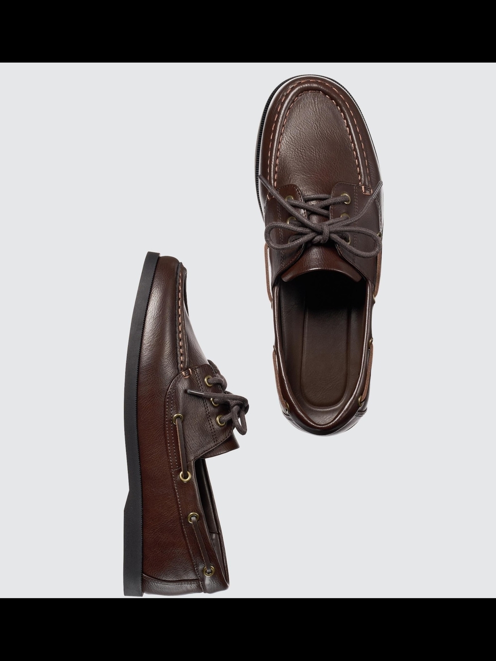uniqlo c deck shoes size 6.5 men brown